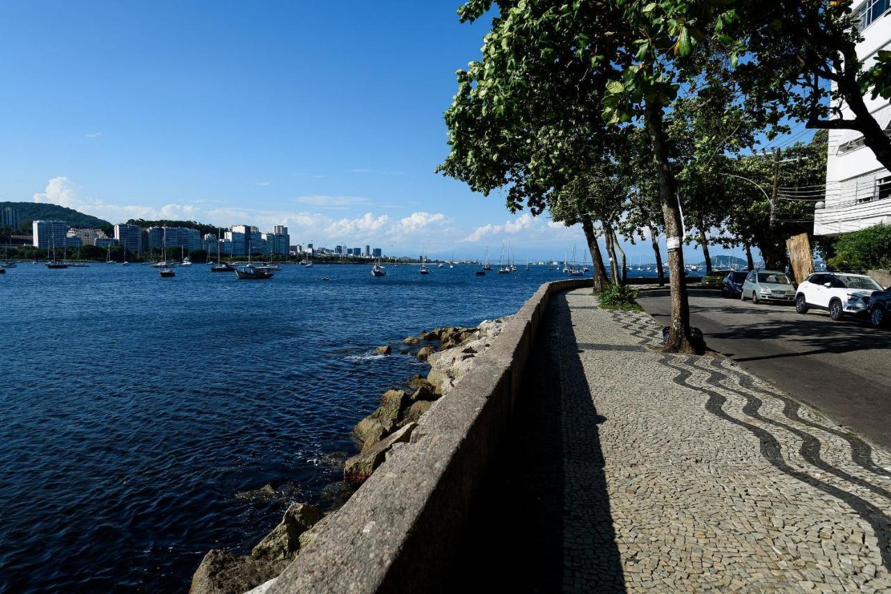 2 Quartos Na Urca Com Vista Para Baia De Guanabara A 700M Pao De Acucar Com Cozinha Completa E Wi-Fi - Bares, Restaurantes E Comercio Local A Poucos Metros リオデジャネイロ エクステリア 写真