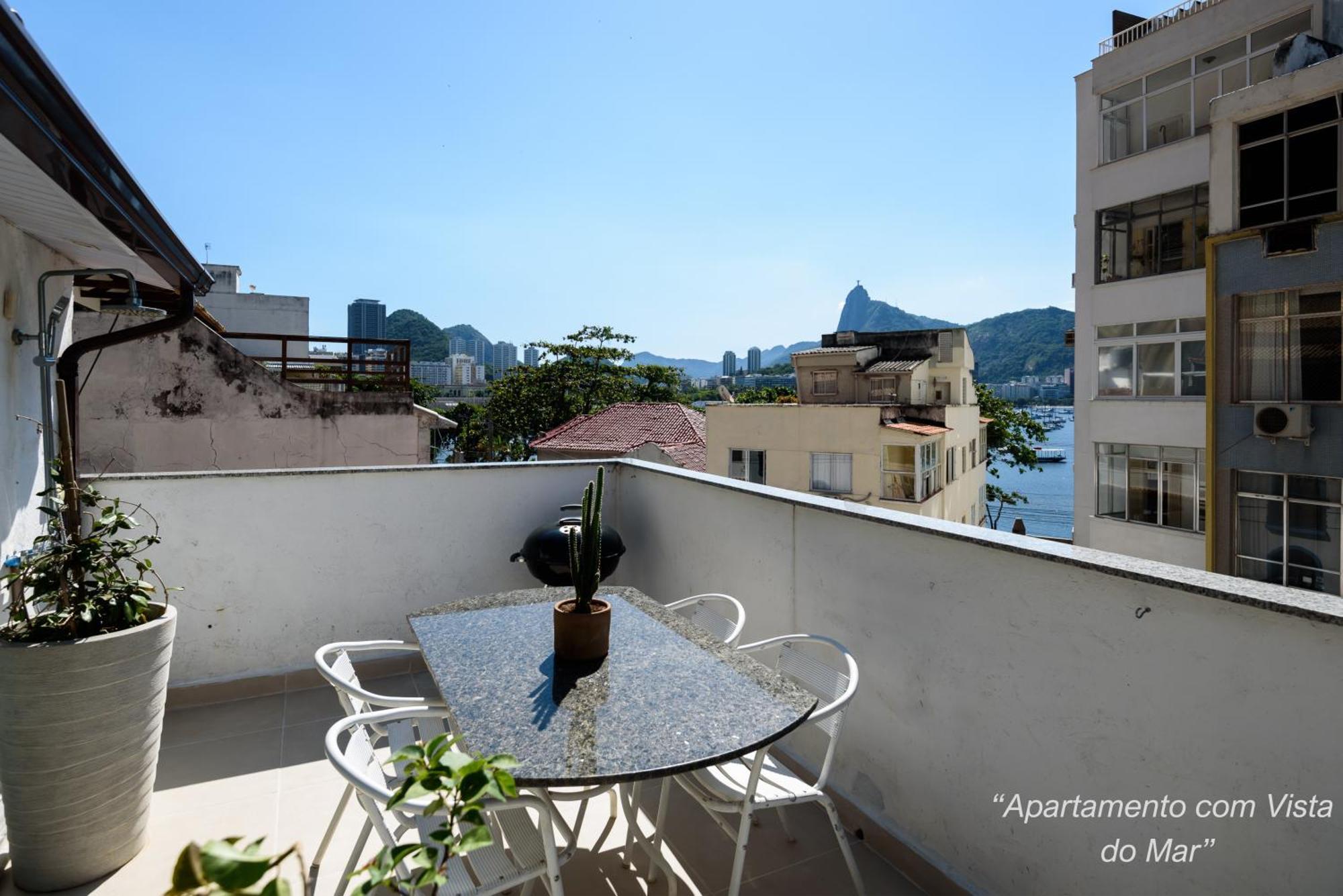 2 Quartos Na Urca Com Vista Para Baia De Guanabara A 700M Pao De Acucar Com Cozinha Completa E Wi-Fi - Bares, Restaurantes E Comercio Local A Poucos Metros リオデジャネイロ エクステリア 写真